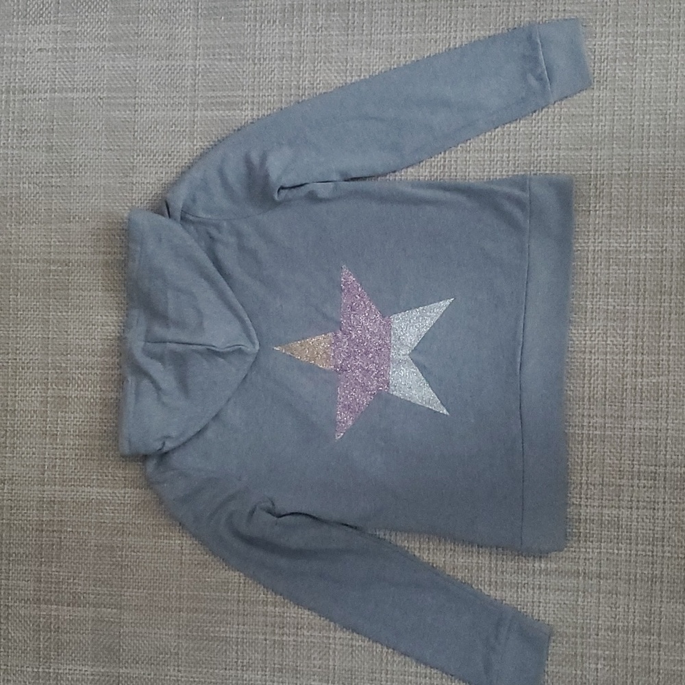 GAP Zip-Front Hoodie with Glitter Logo and Star